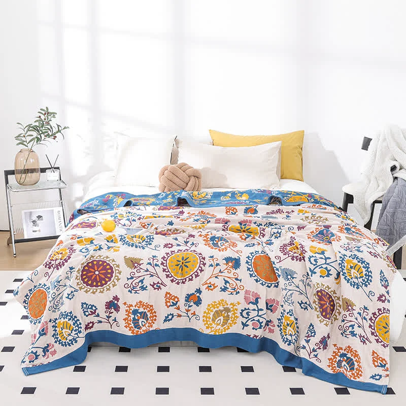 Sophisticated Retro Style Breathable Cotton Gauze Quilt Innovative