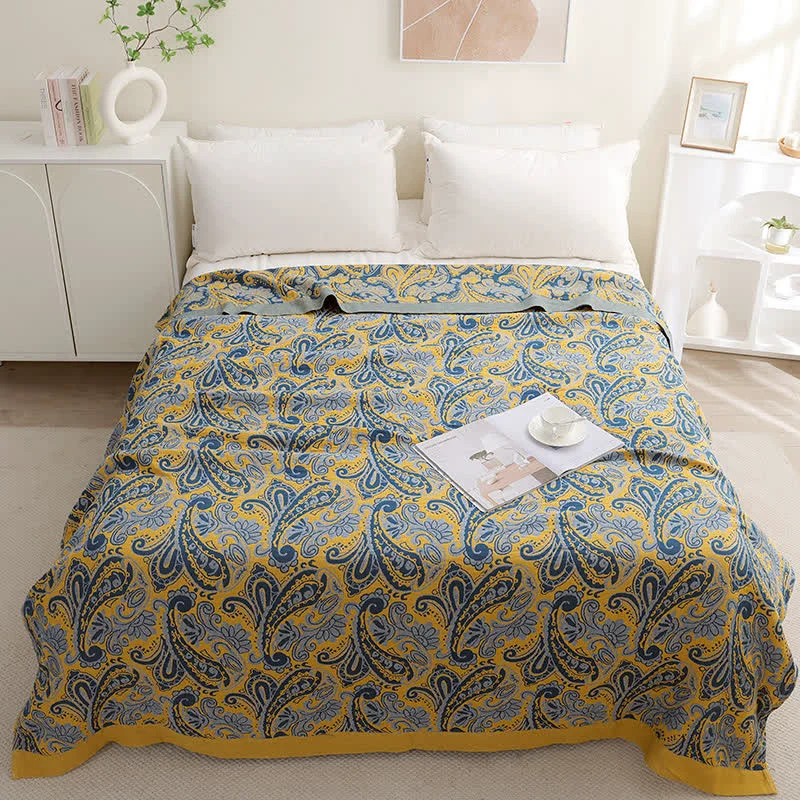Excellent Six Layers Cotton Gauze Lightweight Retro Quilt Fast