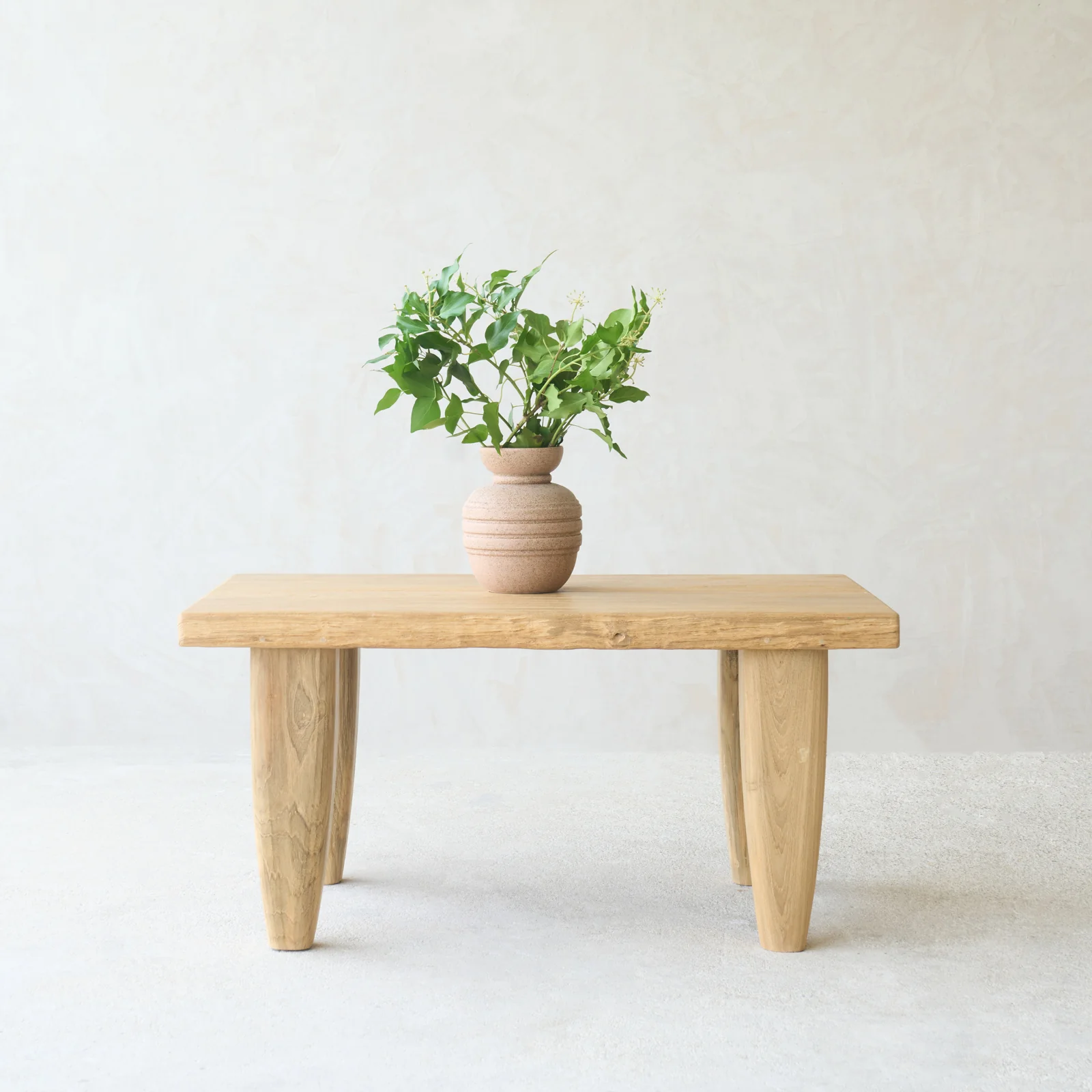 Exclusive Roca Rustic Coffee Table Old Teak - Natural 91cm Easy-to-Use