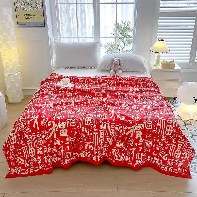 Advanced Festive Wedding Cotton Gauze Towel Quilt Stylish