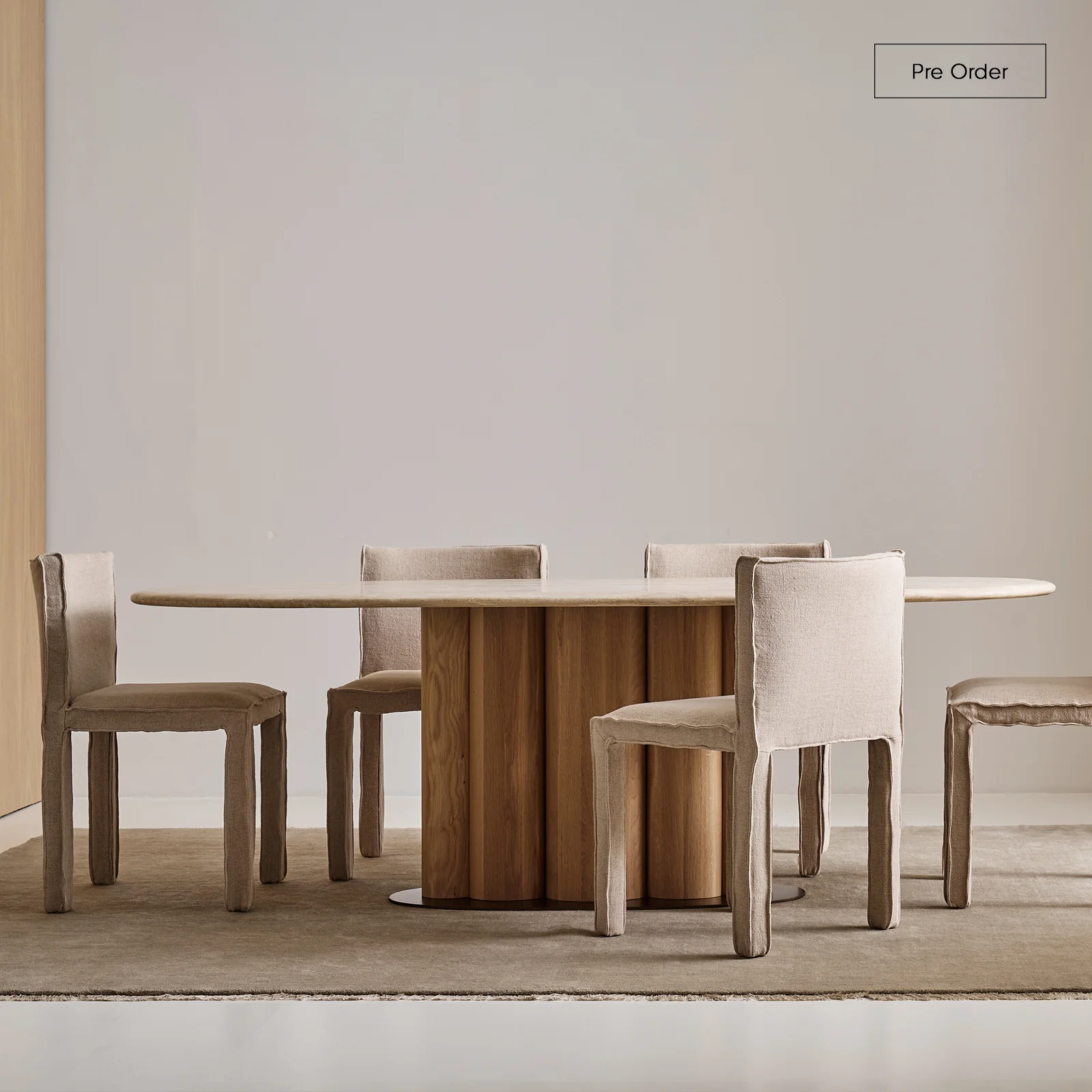 Optimized Kora Ellipse Dining Table Bespoke Refined