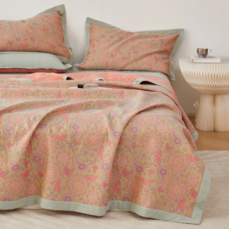 Outstanding Cotton Gauze Retro Pastoral Soft Quilt Next-Generation