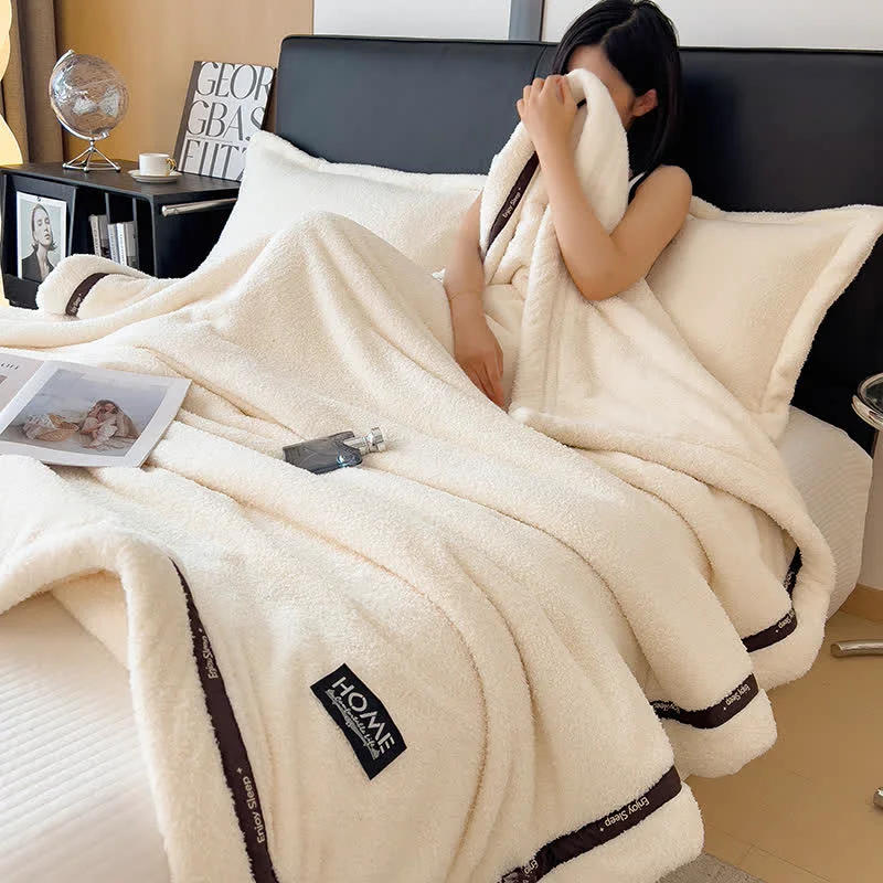 Convenient Simple Style Fluffy Fleece Throw Blanket Stylish