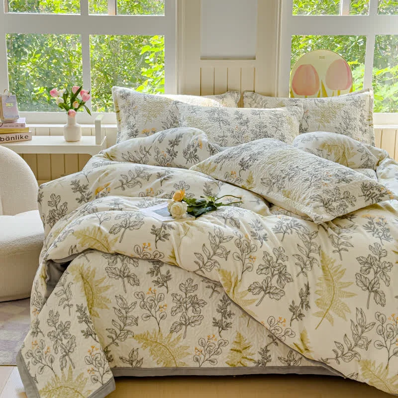 Proven Rural Style Warm Velvet Bedding Set 4PCS Casual