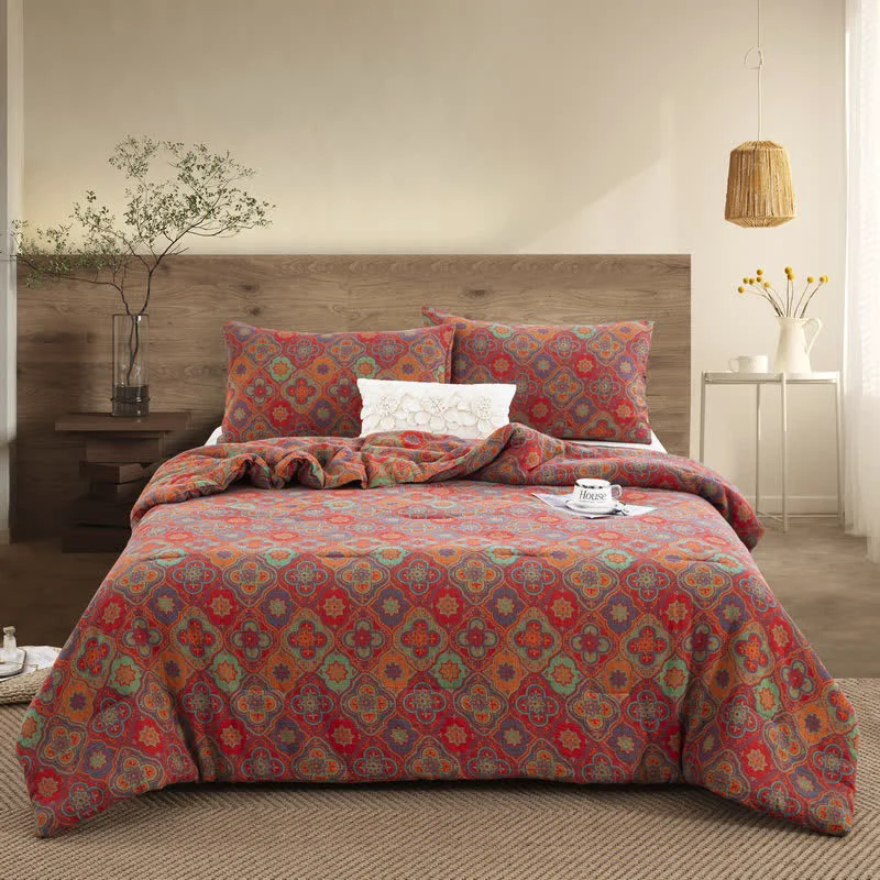 Fast Double Layer Cotton Gauze Retro Organic Bedding Sustainable