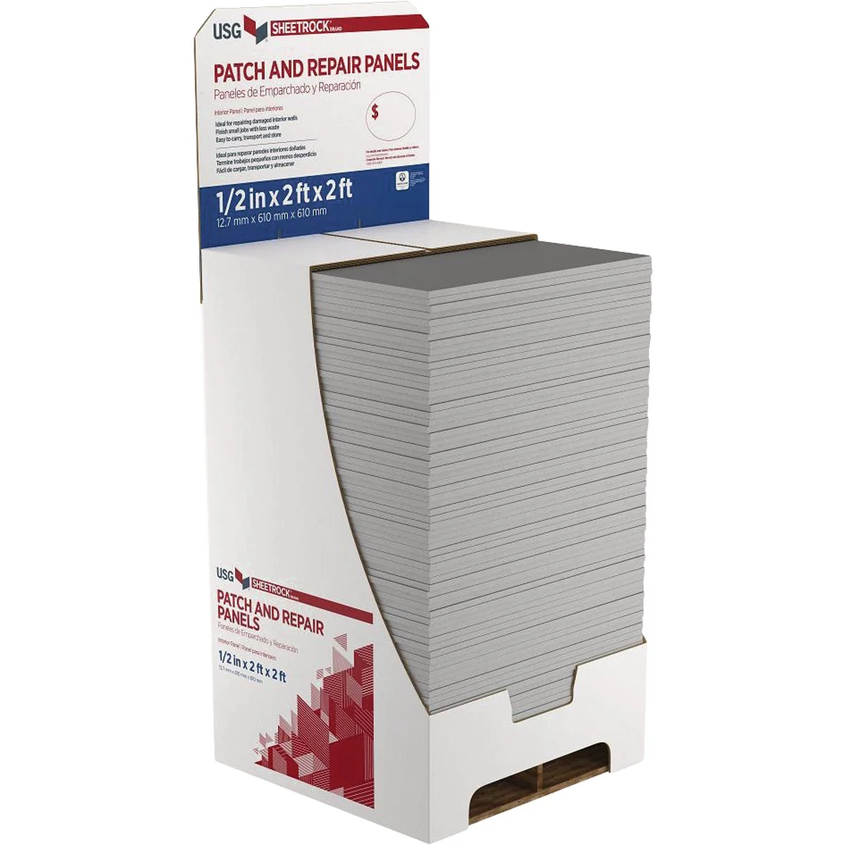 Official Sheetrock 1 2 In. x 2 Ft. x 2 Ft. Gypsum Patching Drywall Panel Trusted