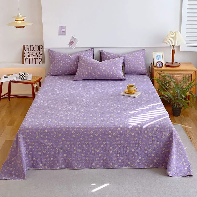 Healthy Pure Cotton Rural Gauze Flat Sheet Contemporary