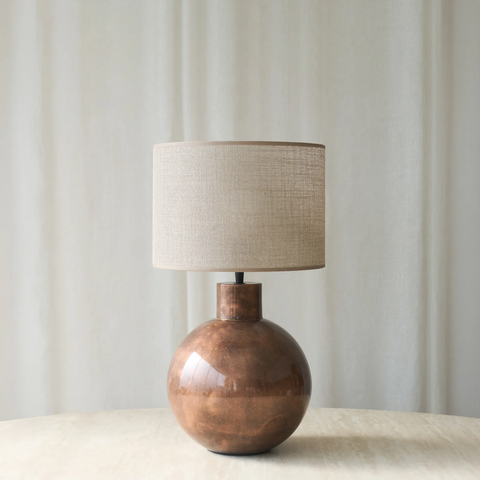 Detailed Benu Table Lamp Bronze 36cm High-End