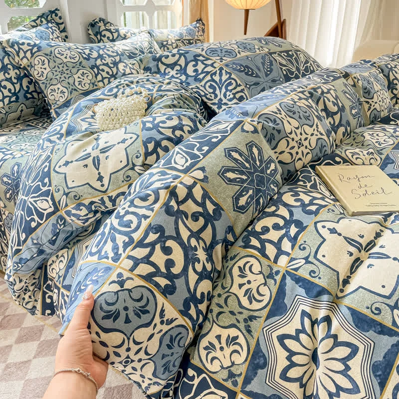 Reliable Pure Cotton Luxurious Soft Bedding Sets 4PCS Stylish