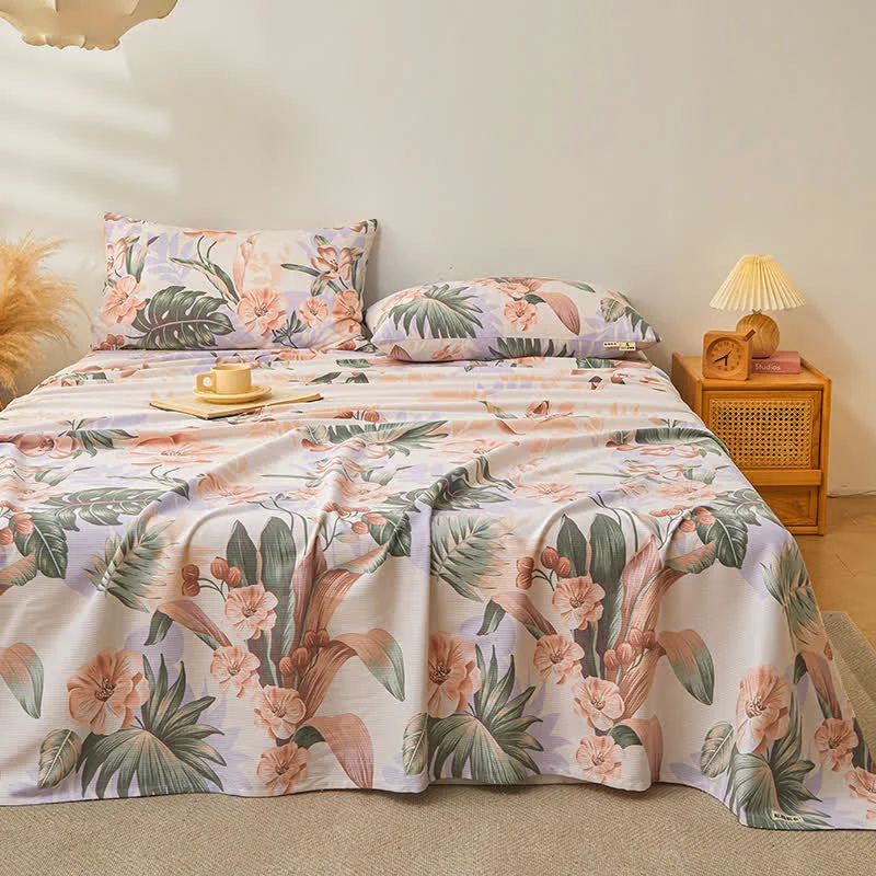 Functional Breathable Rainforest Style Pure Cotton Coverlet Enhanced