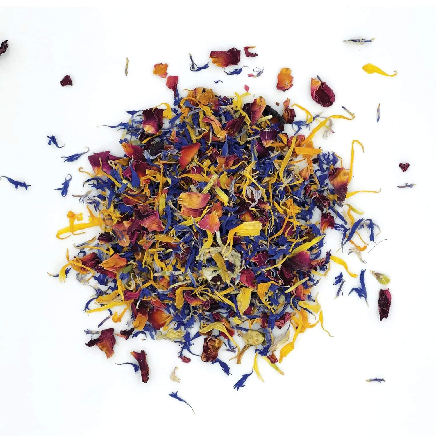 World-Class MagJo Naturals Brilliant Flower Petal Blend - Edible blend of calendula blue cornflower and rose petals all natural food-grade Stylish