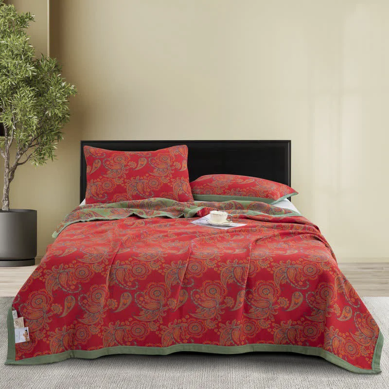 Genuine Retro Jacquard Cotton Gauze Comfy Quilt Efficient