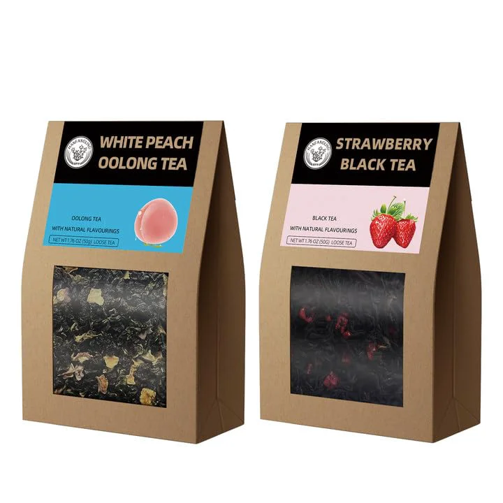 Comfortable Hanfangling White Peach Oolong Tea and Strawberry Black Tea Natural Loose Leaf Tea The Choice for Enjoying a Beautiful Life Sustainable