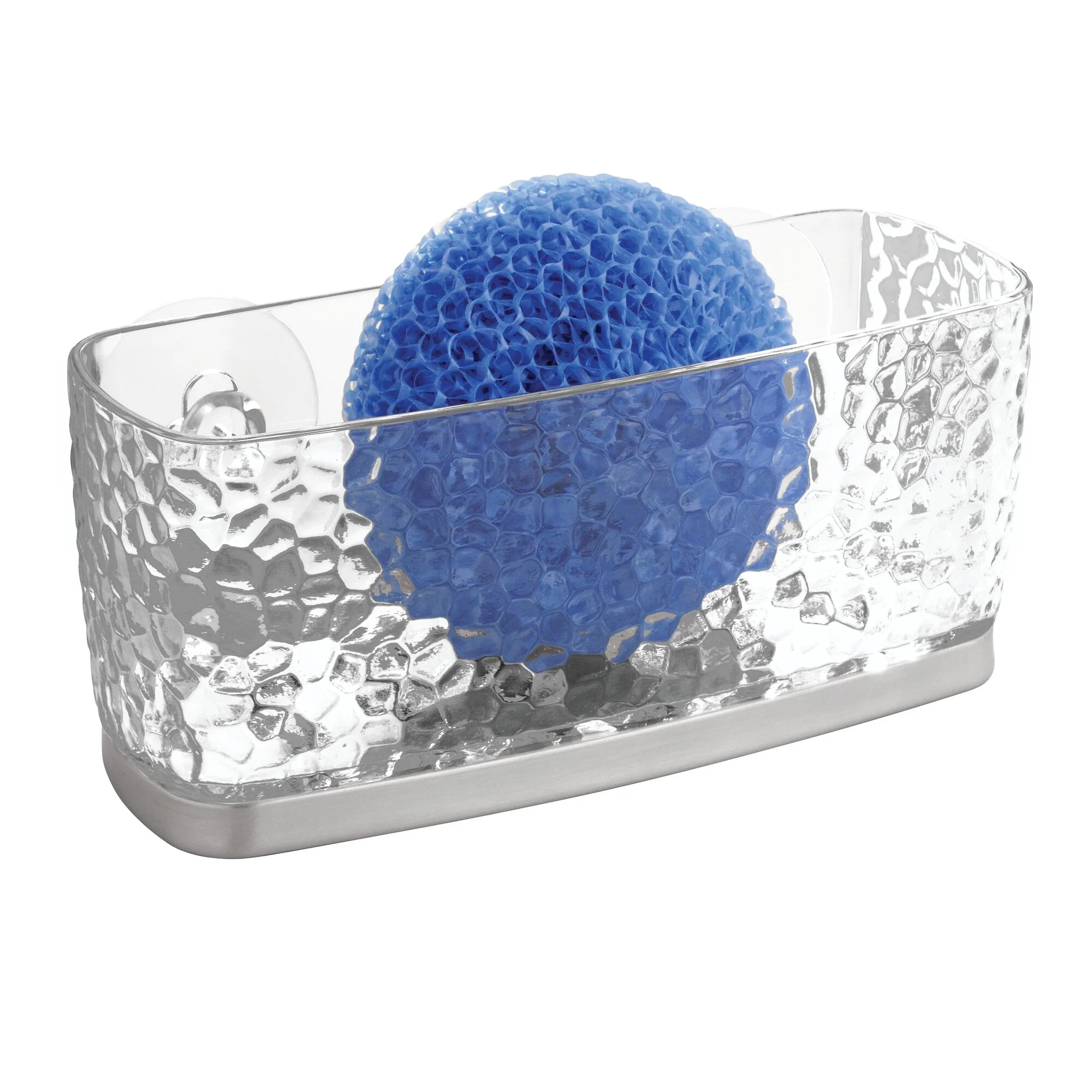 Easy-to-Use iDesign Kitchen Sink Sponge Suction - Made with Recycled Plastic Green