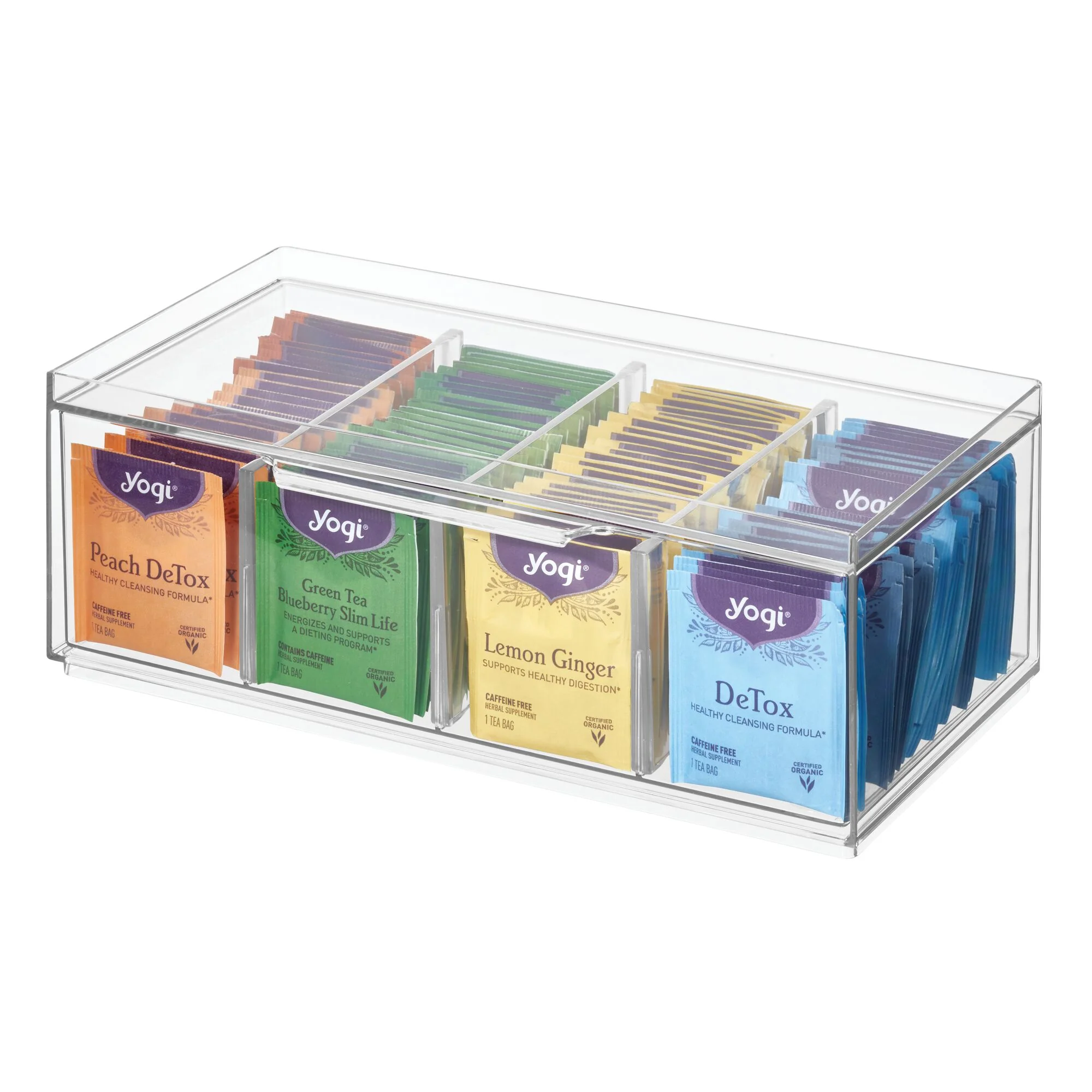 High-Performance iDesign Stackable Tea Organizer made with Recycled Plastic Optimized