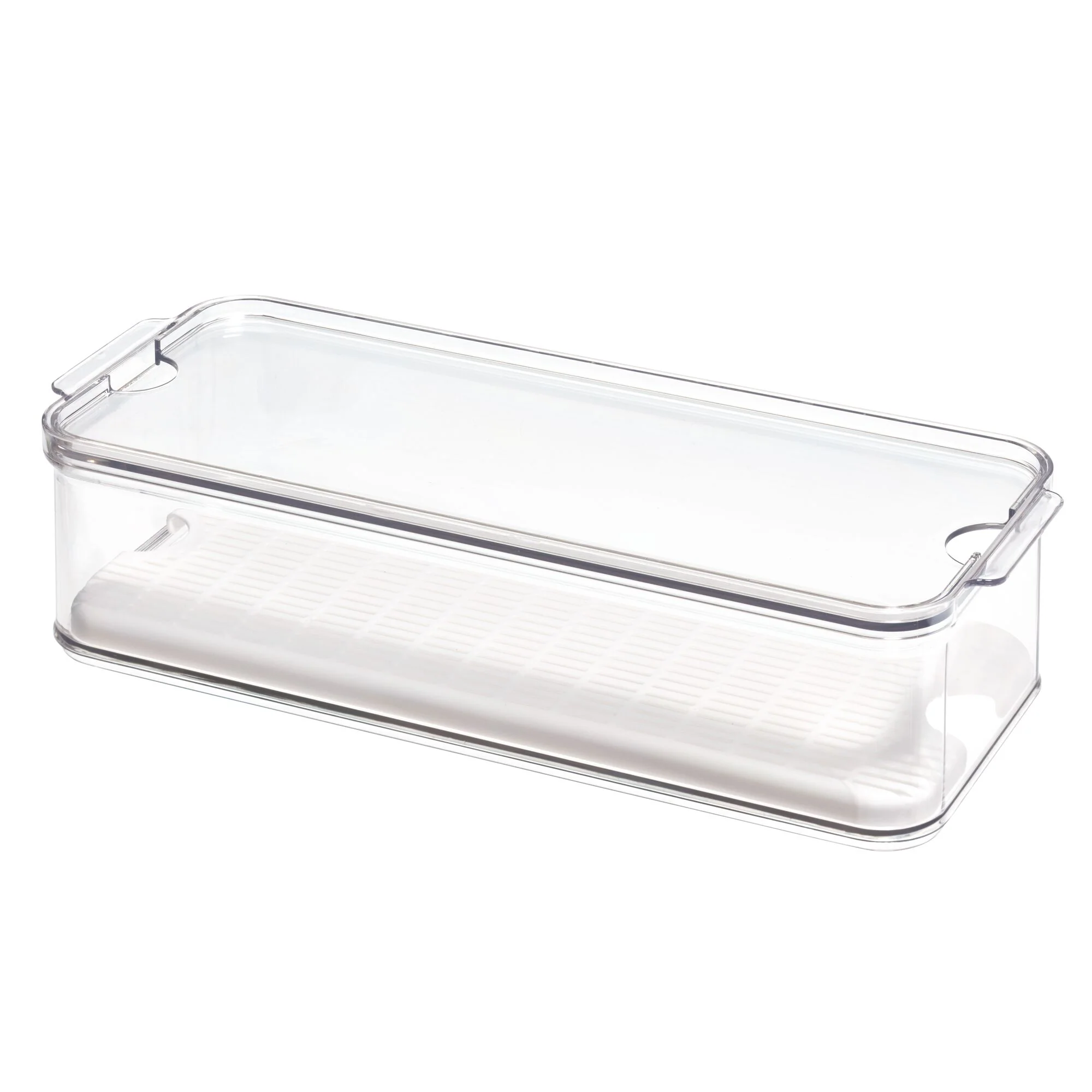 Breathable iDesign Produce Fridge Bin made with Recycled Plastic Eco-Friendly