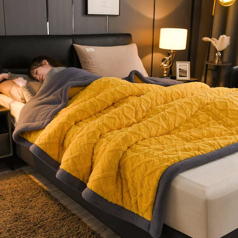 Effective Luxurious Thick Warm Fleece Throw Blanket Original