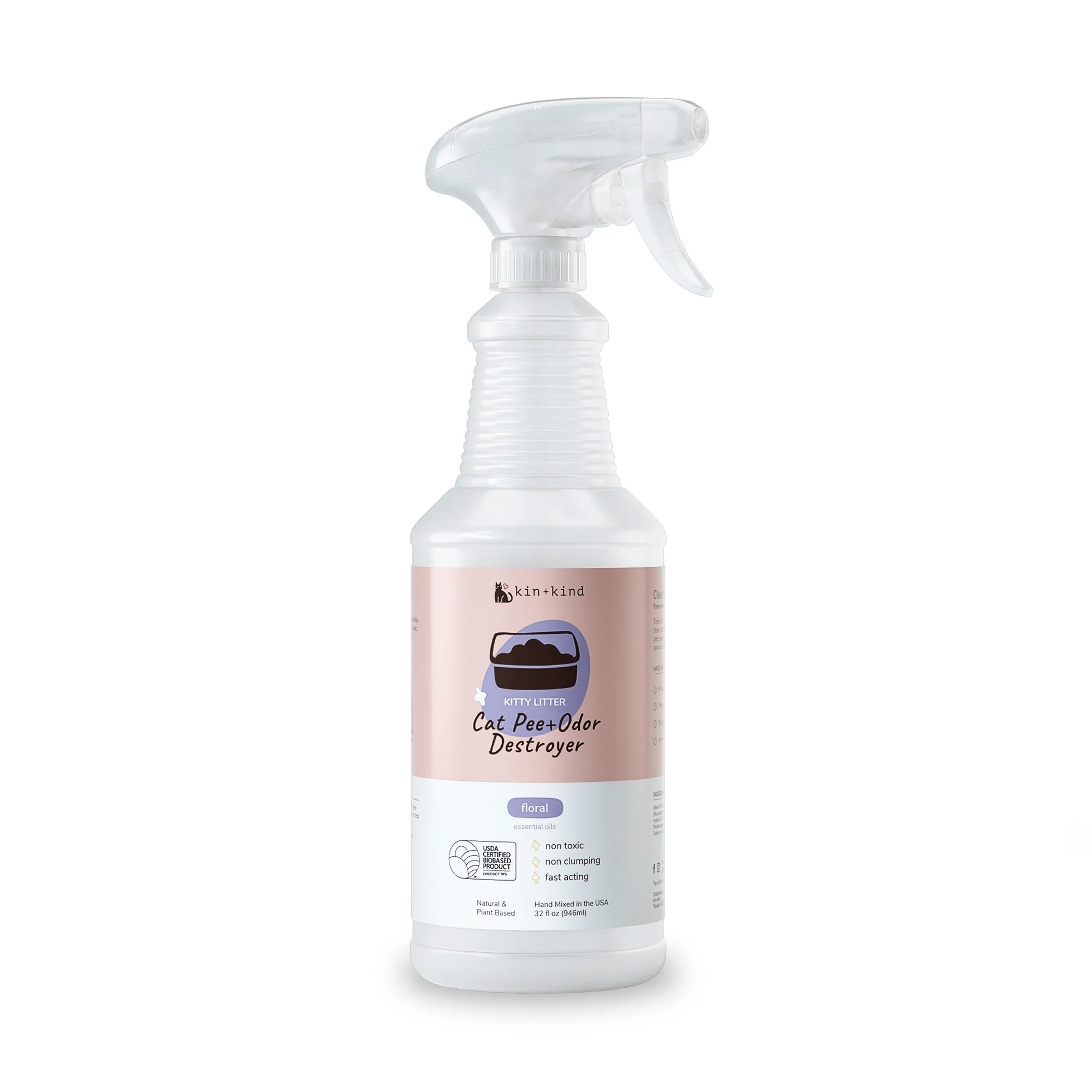 Convenient kin kind Pet Pee Stain Odor Remover Spray for Kitty Litter Fashionable