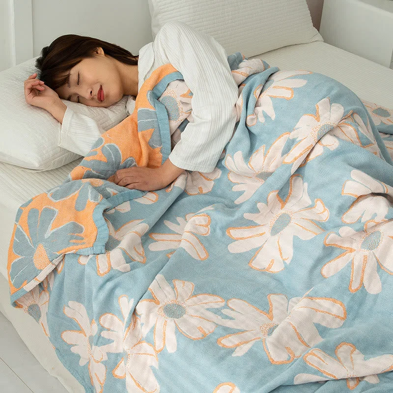 Smart Daisy Printed Cotton Soft Reversible Quilt Original