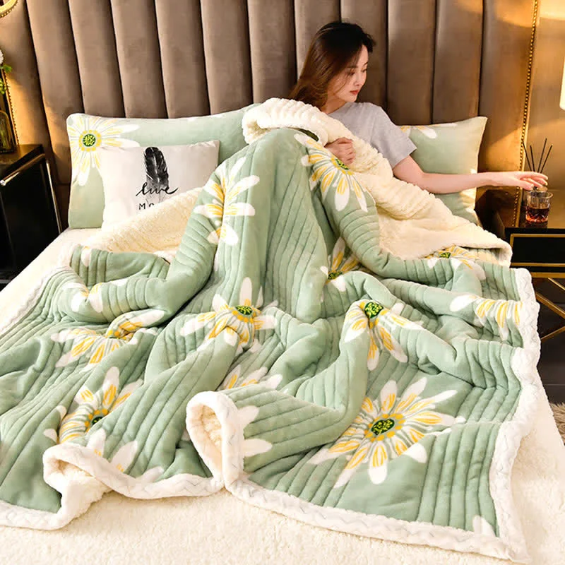 Refined Flower Thick Soft Fluffy Throw Blanket Optimized