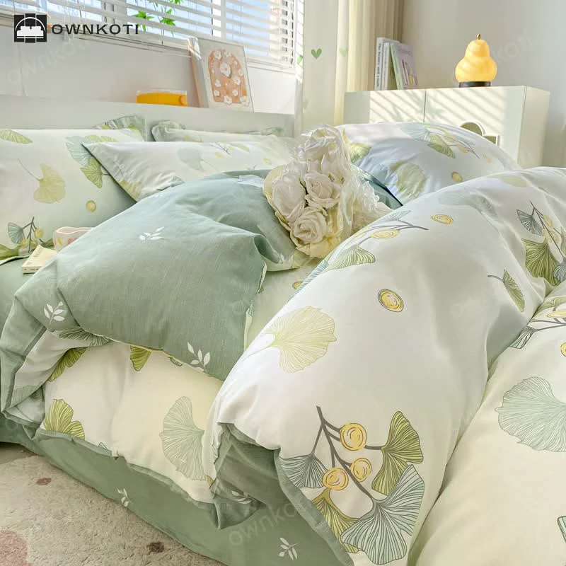 Responsible Refresh Ginkgo Leaf Pure Cotton Bedding Reliable