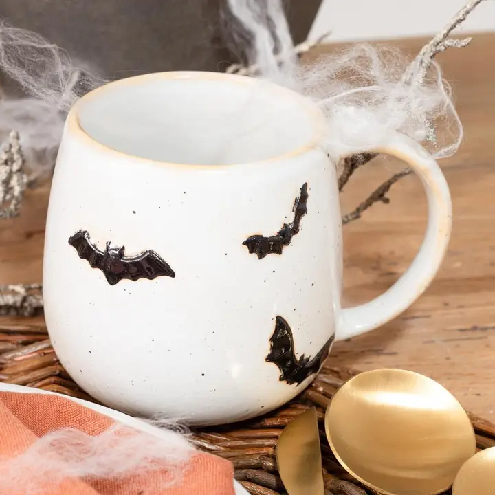 Official Let s Go Batty Stoneware Halloween Mug Prestigious