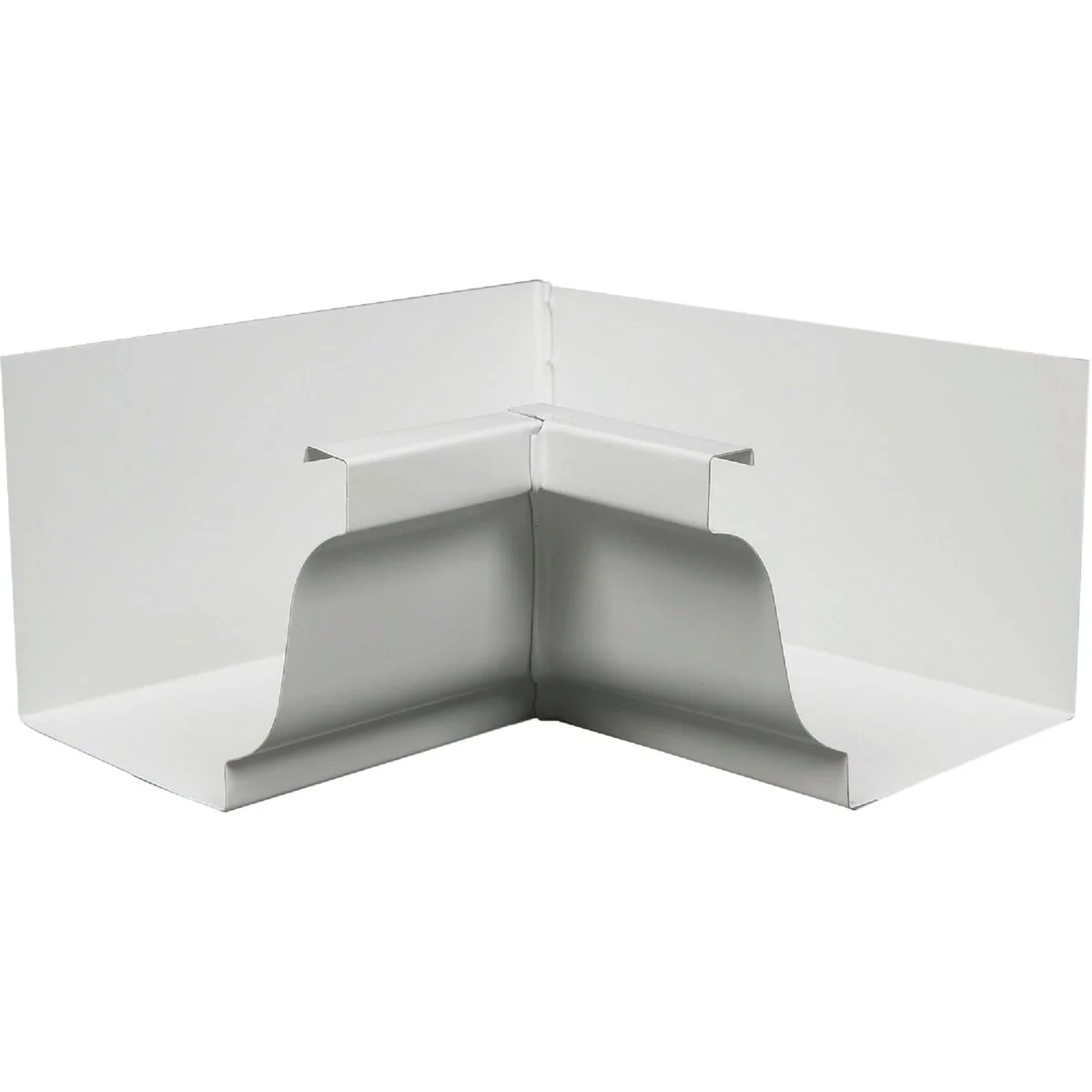 Proven Amerimax 5 In. Galvanized White Mitre Gutter Inside Corner High-Quality