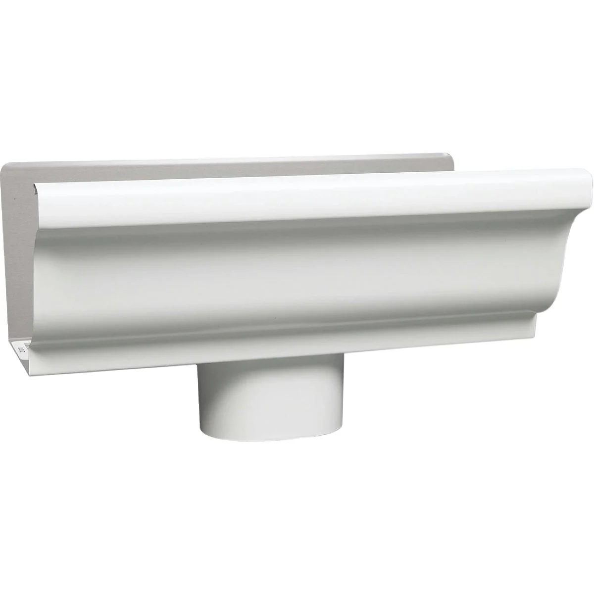 Recyclable Amerimax 5 In. K Style Galvanized White Gutter Drop Outlet Carefully Designed