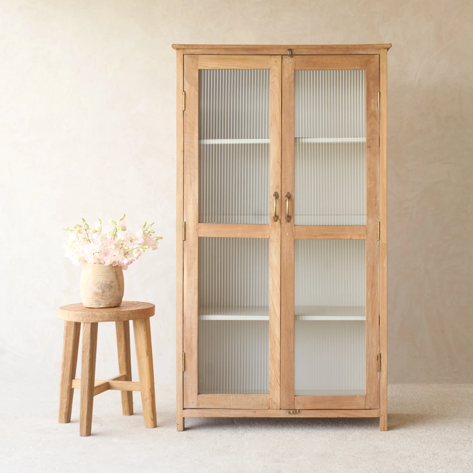 Verified Vintage Medium Cabinet Natural Solid