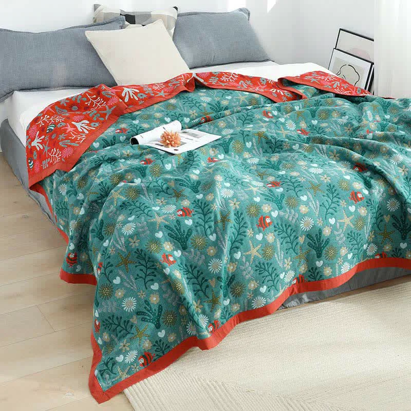 Practical Ownkoti Vintage Reversible Coverlet Soft Floral Quilt Trendy