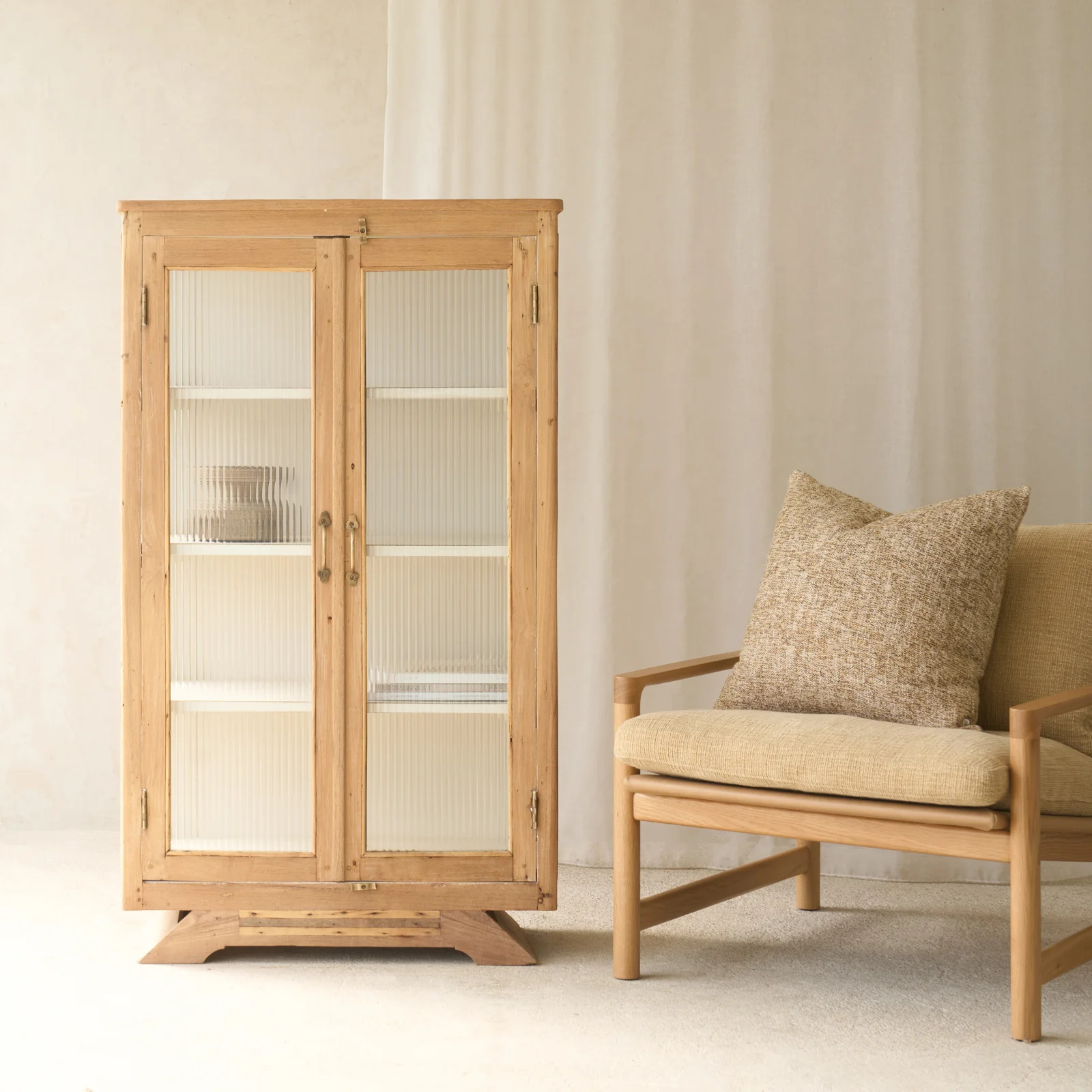 Modern Vintage Medium Cabinet Natural Powerful