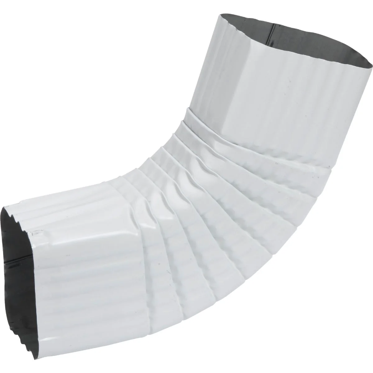 Convenient Amerimax 2 x 3 In. Galvanized White Side Downspout Elbow Crafted