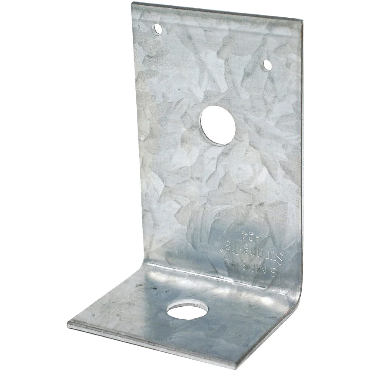 Functional Simpson Strong-Tie 3-7 8 In. x 2 In. x 2-1 2 In. Galvanized Steel 12 ga Reinforcing Angle Premium Material