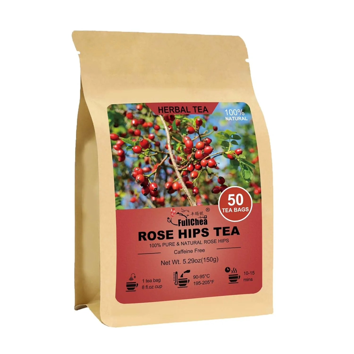 Classic FullChea Rose Hips Tea Bags High-End