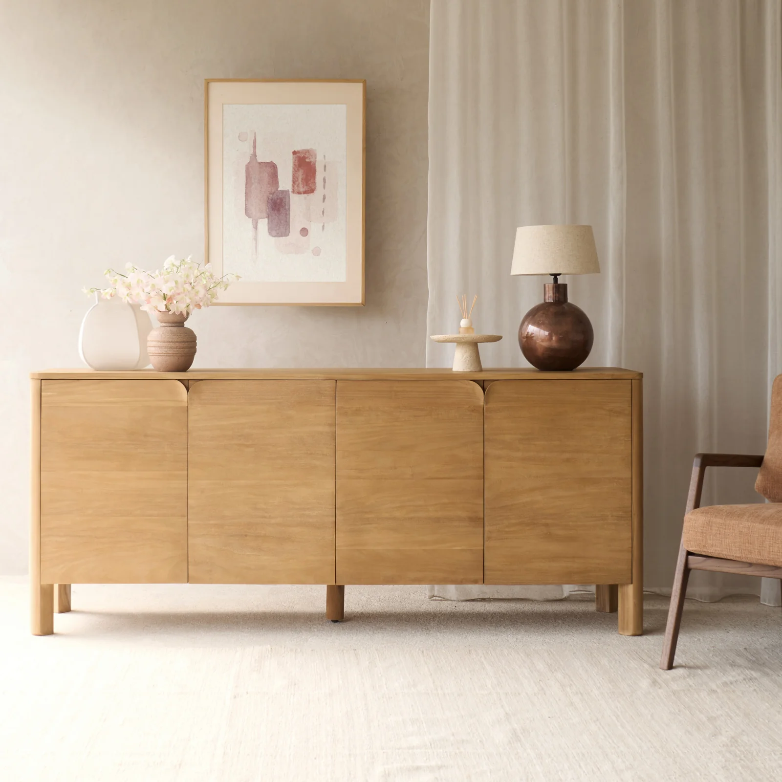 Premium Page Sideboard Teak 200cm Premium Material