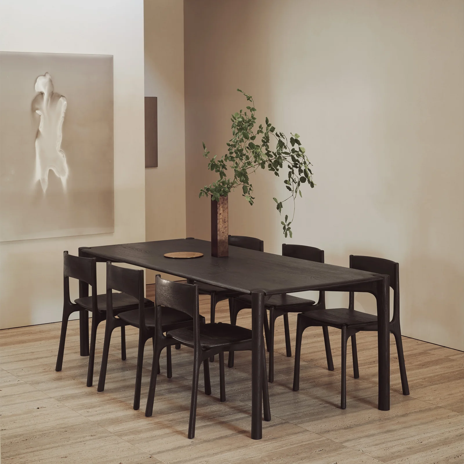 Next-Generation PI Dining Table Teak Dark Brown Refined