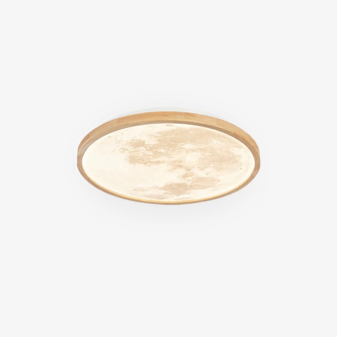 Outstanding Wooden Moon Ceiling Lamp Optimized