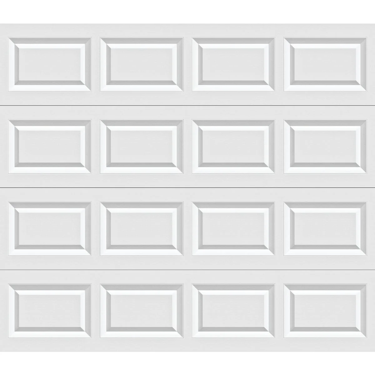 Premium Material Holmes Bronze Series 9 Ft. W x 7 Ft. H White Steel Garage Door w Extension Springs Enhanced