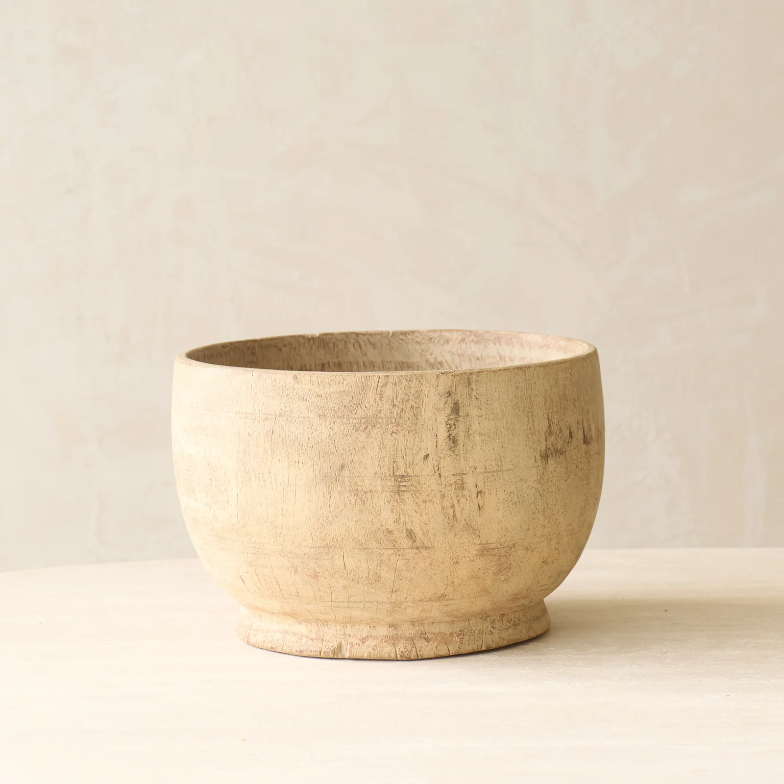 Original Design Vintage Rustic Wooden Pot Natural No. 3 Convenient