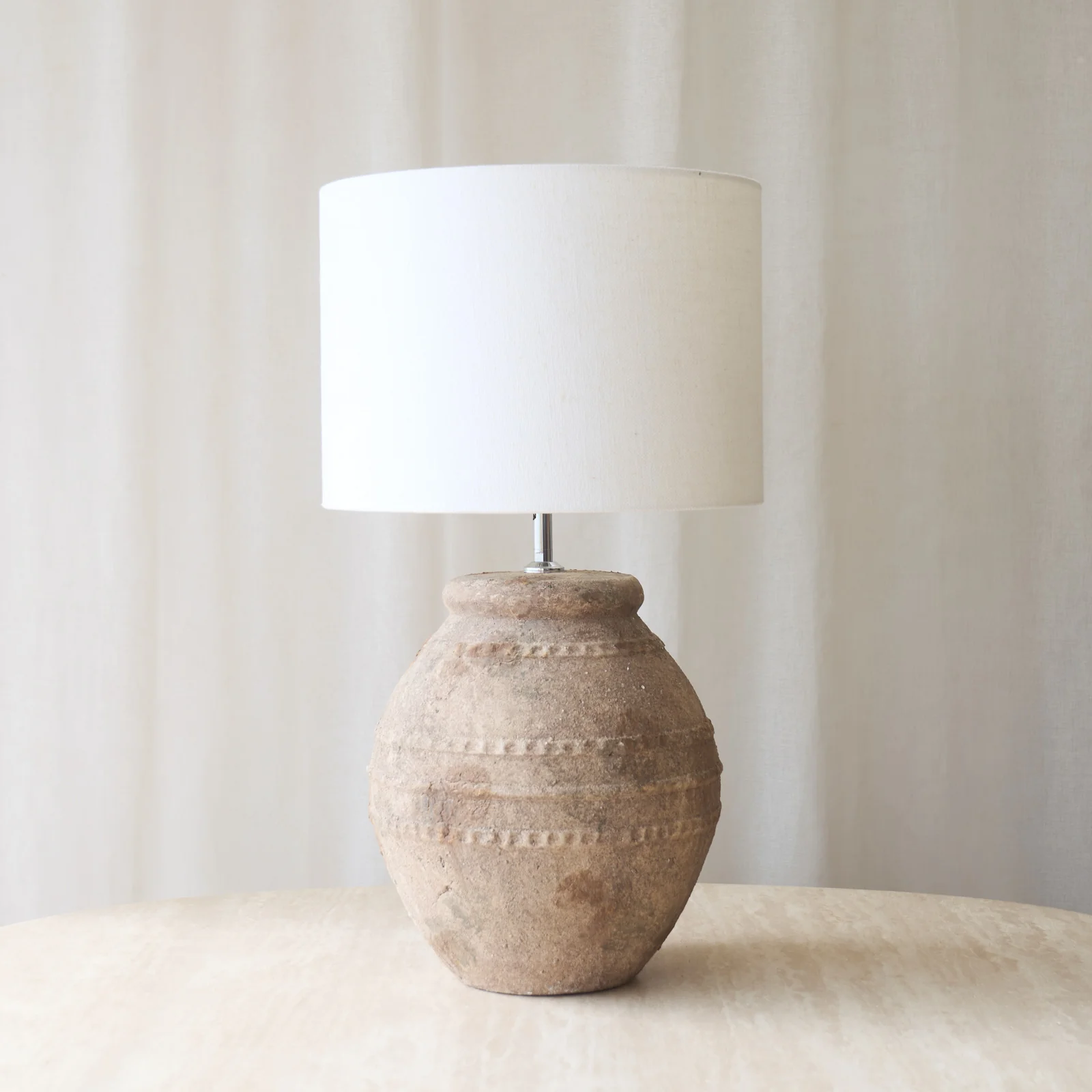 Organic Ventura Lamp Dark Brown 42cm Convenient