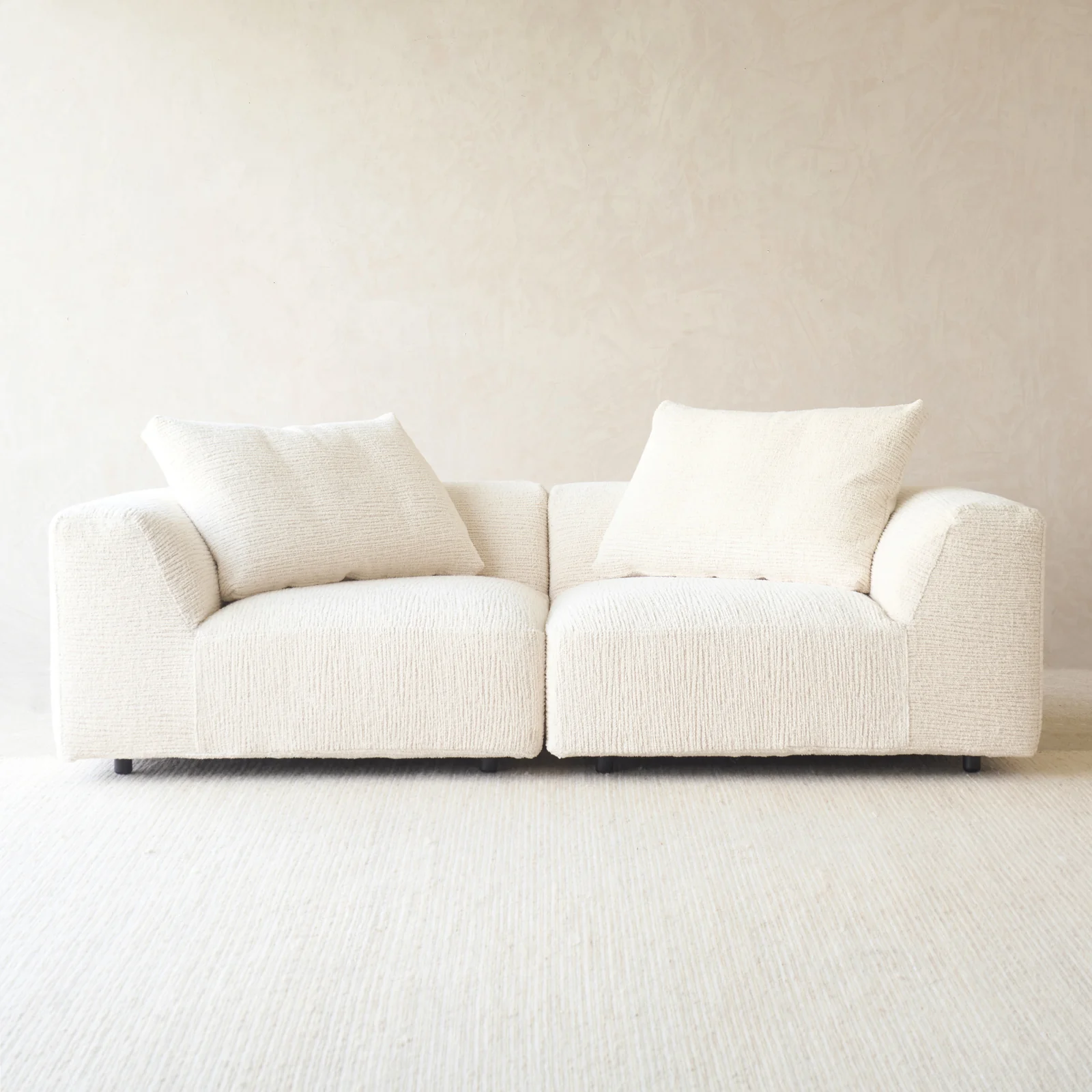 Modern Peal Modular Sofa 3 Seater - Porcelain 220cm Luxury