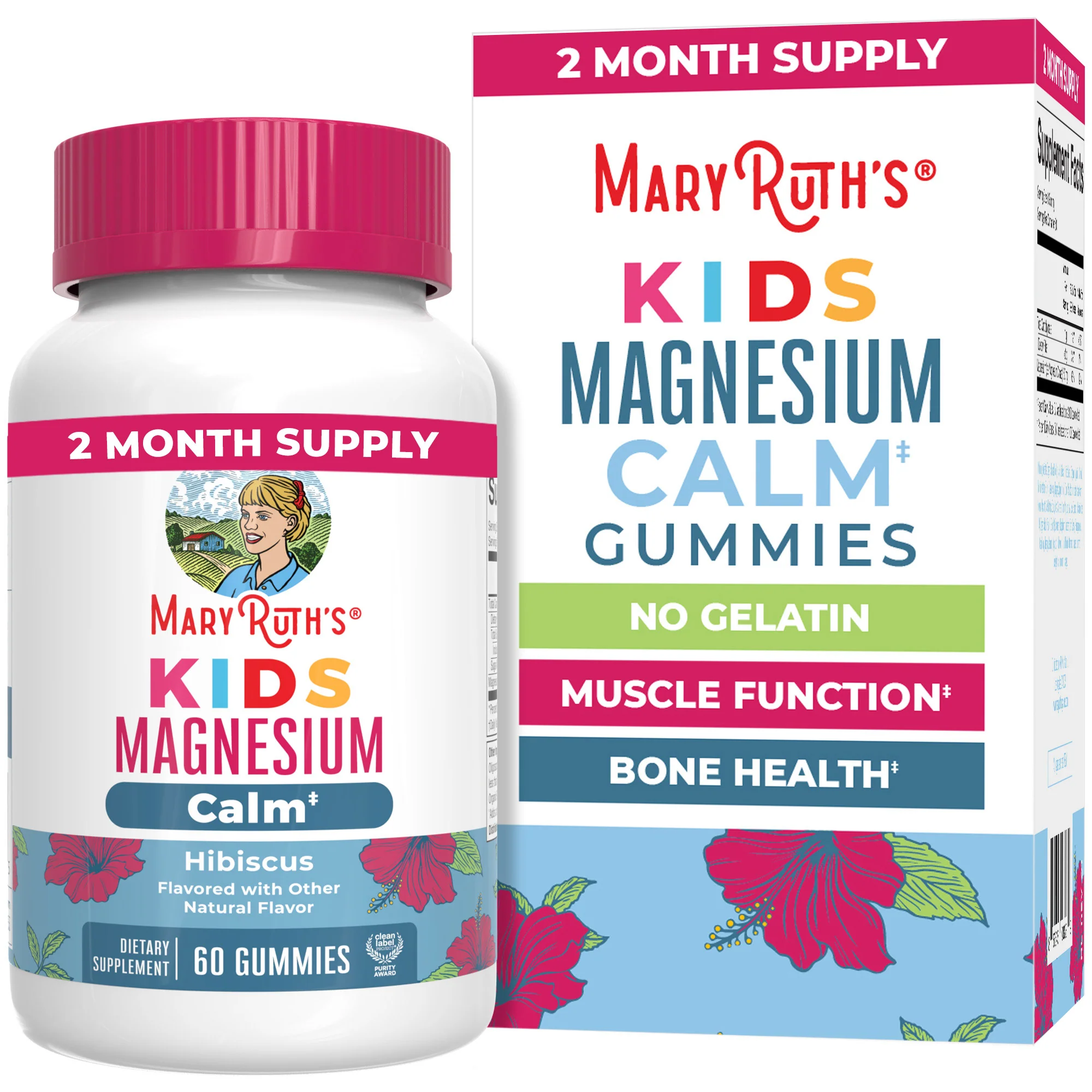 Lightweight MaryRuth's Kids Magnesium Calm Gummies Modern