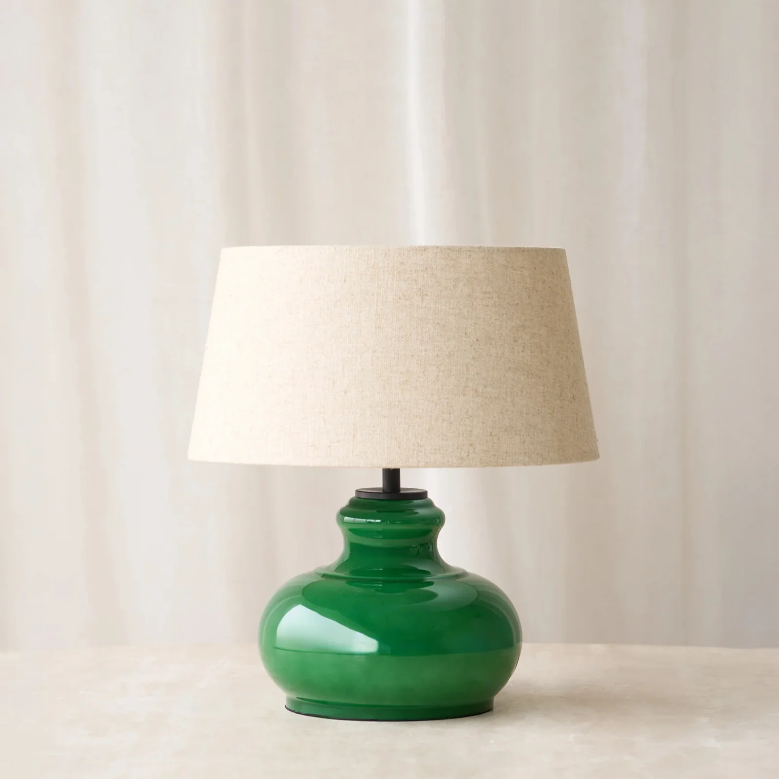 Comfortable Verde Table Lamp Green 25cm Lightweight