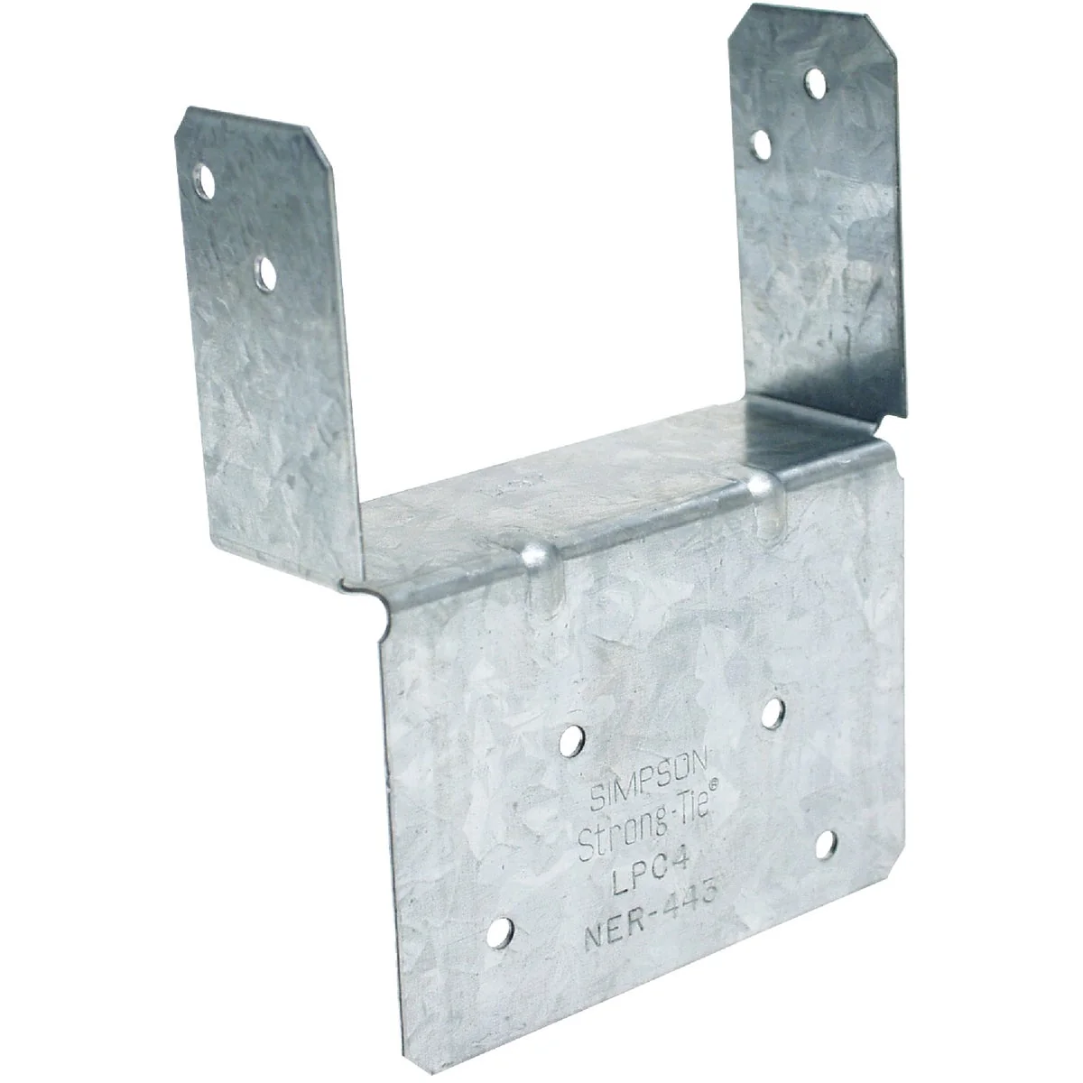 Prestigious Simpson Strong-Tie 4 In. x 4 In. 18 ga Z-Max Post Beam Cap Smooth