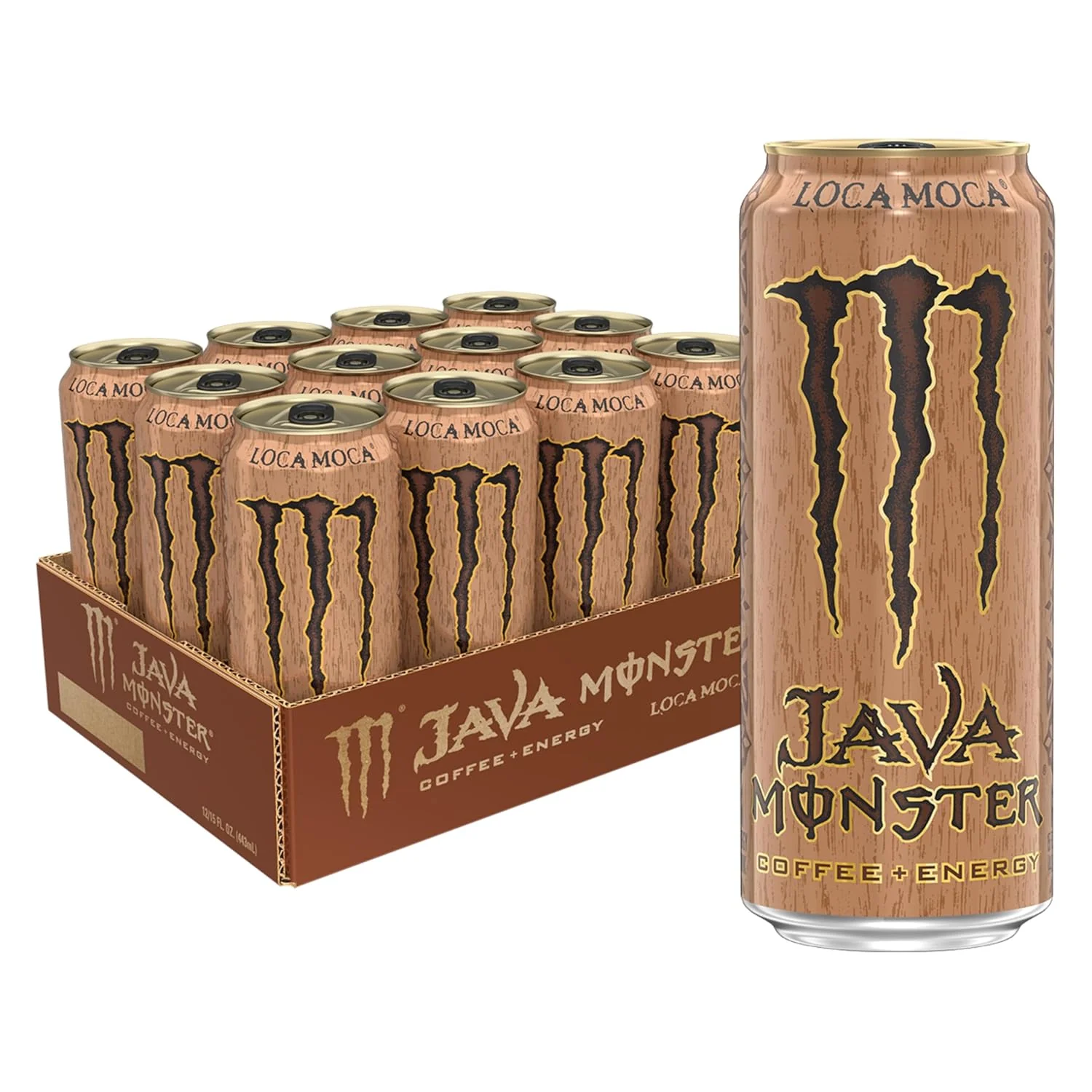 Certified Java Monster Loca Moca Coffee Energy Drink 15 Ounce Pack of 12 Innovative