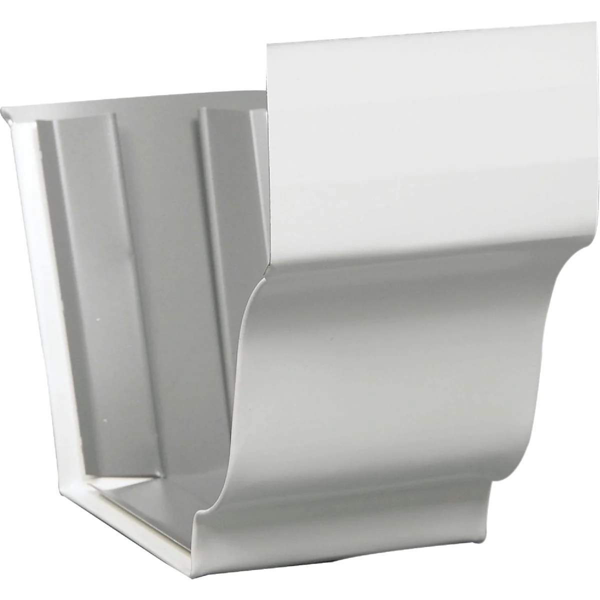 Pure Amerimax 4 In. Galvanized White Slip-Joint Gutter Connector Top-Quality