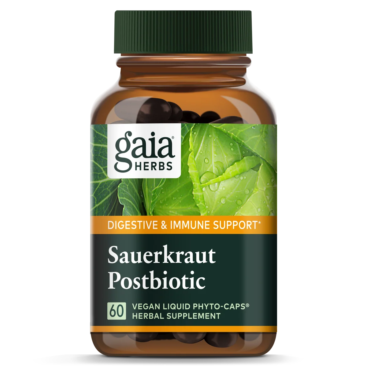 Official Gaia Herbs Sauerkraut Postbiotic Safe
