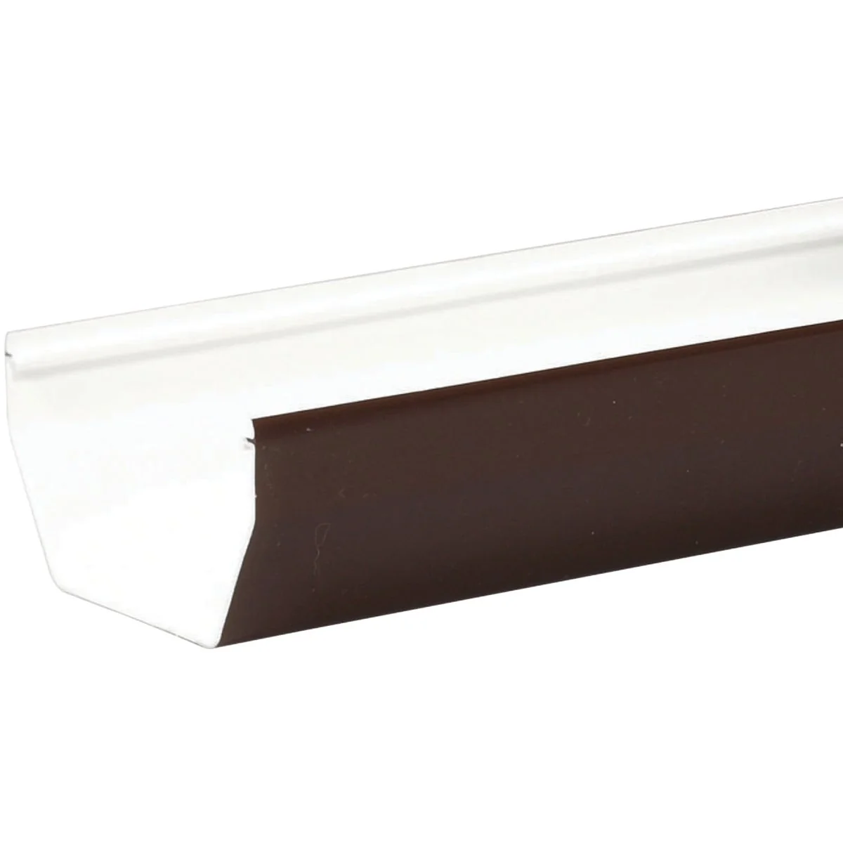 Smooth Amerimax 5 In. Contemporary Brown Vinyl Gutter 10 Ft. Powerful
