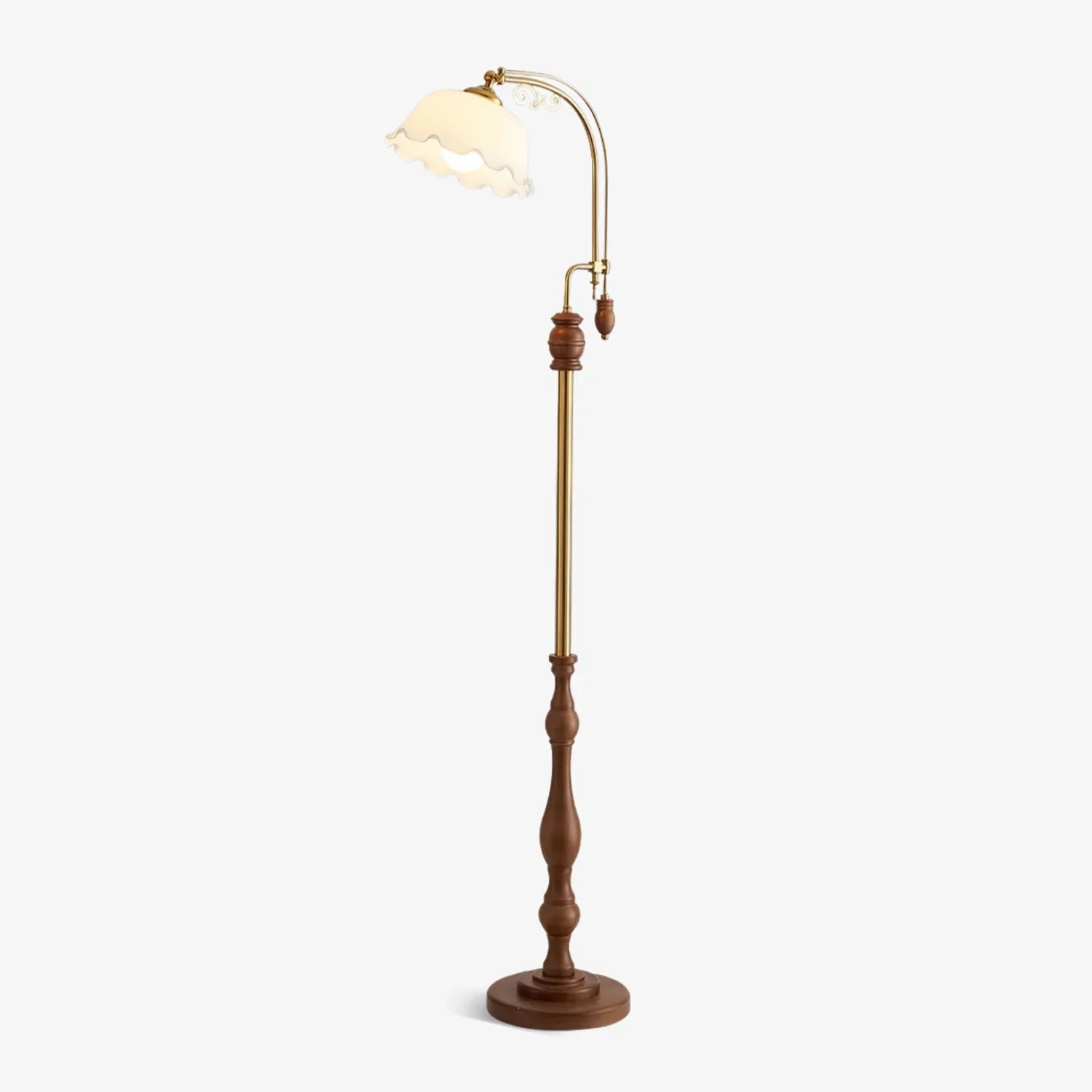 Secure Retro Curves Floor Lamp Convenient