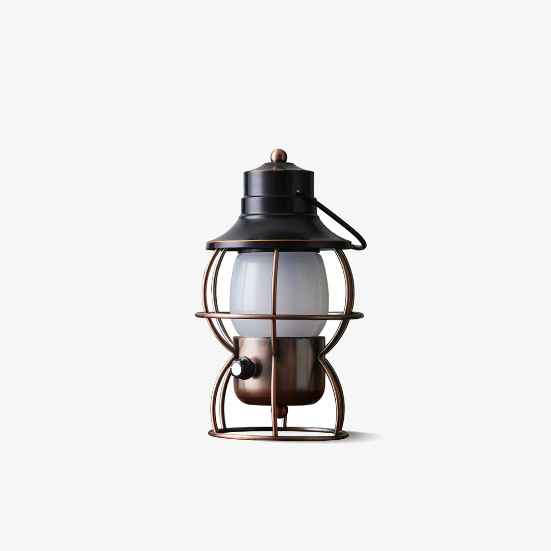 Sustainable Metal Hand Table Lamp Original Design